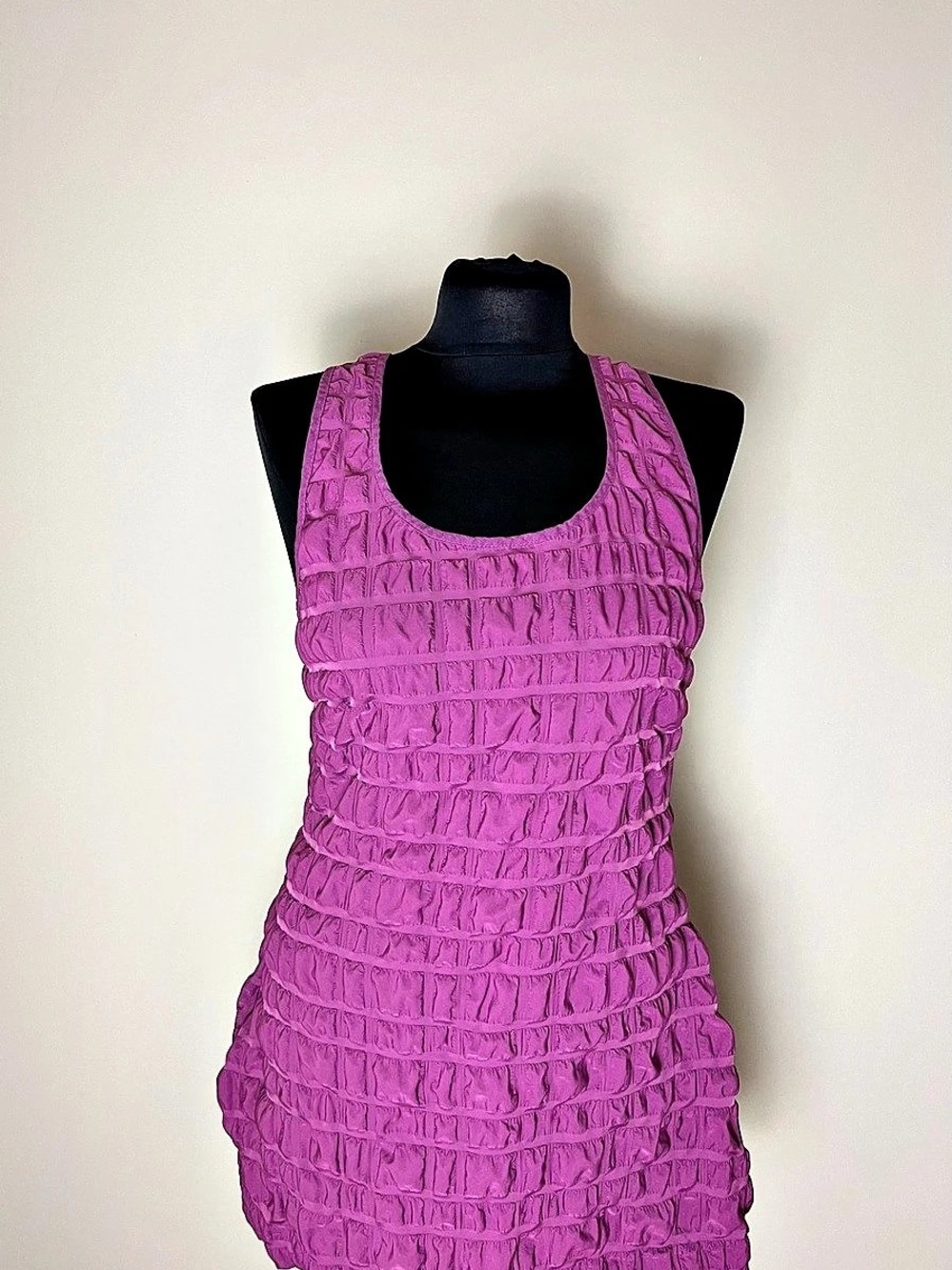 Weekday Purple Mini Dress Ruched M
